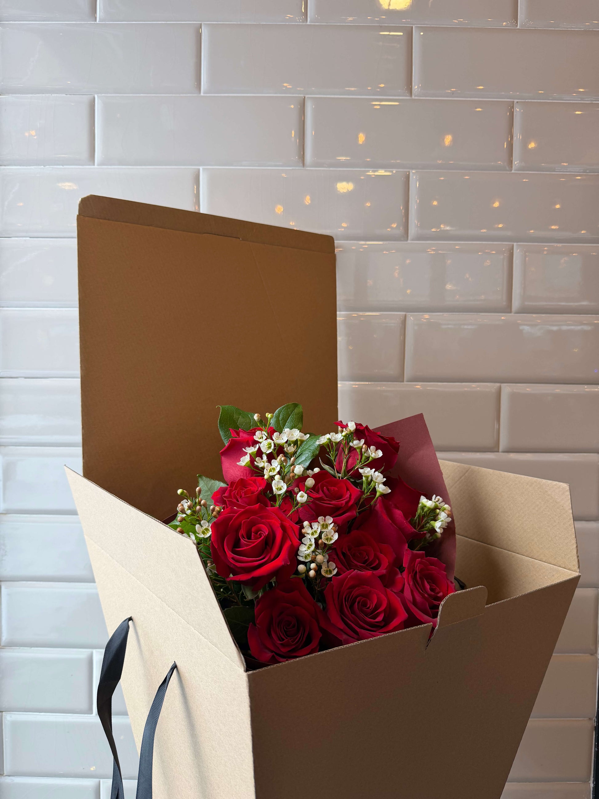 Bouquet 12 Baisers et Boîte